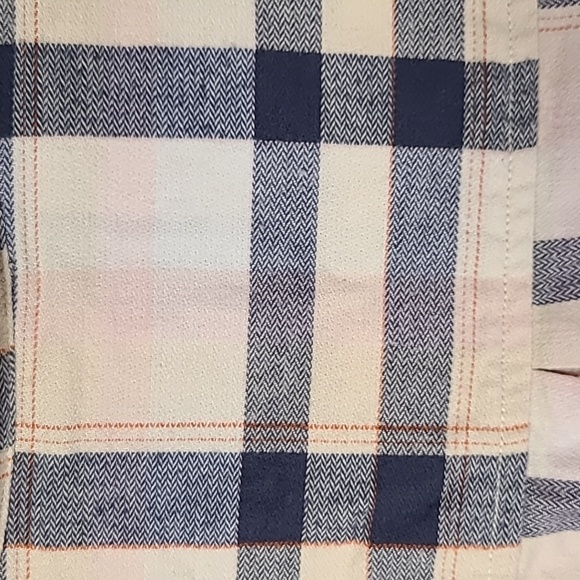 Carhartt Navy Cream Pink Plaid Rugged Flex Button Up Long Sleeve Shirt Loose Fit - Picture 10 of 14